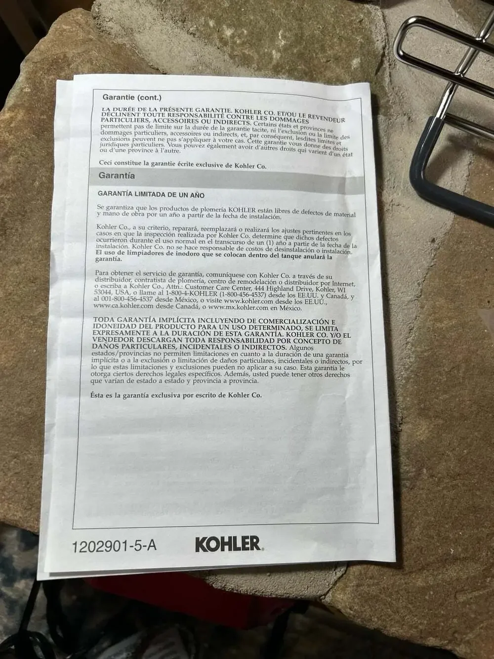 Kohler Sink Storage Rack with Cup Accessory #1202901-5-A NEW Stainless Steel